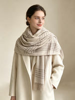 CheckeredChic Cashmere Checkered Scarf