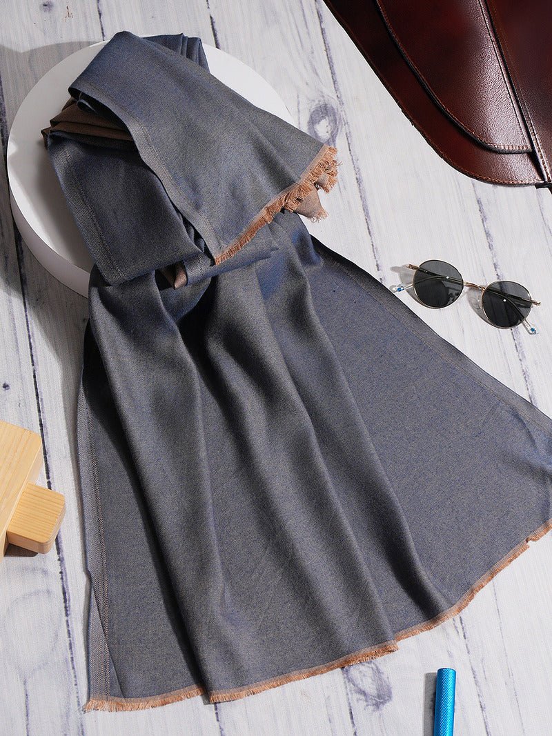 CrossKulture - DenimDriftwood Modal Reversible Stole Blue