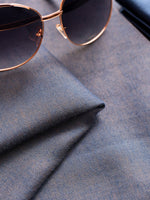 CrossKulture - DenimDriftwood Modal Reversible Stole Blue fabric detailing