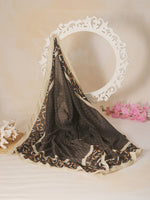 CrossKulture - DarkKnight Viscose Cotton Scarf Cocoa fabric view