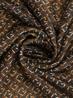 CrossKulture - DarkKnight Viscose Cotton Scarf Cocoa fabric view