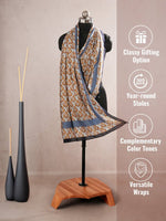 CrossKulture - BlueMood Viscose Cotton Scarf Blue infographic image