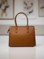 CrossKulture - BlissMuse lightweight tan handbag back view
