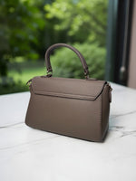 CrossKulture - BlissVogue lightweight taupe handbag back view