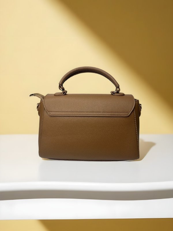 CrossKulture - BlissGrace lightweight brown handbag back view