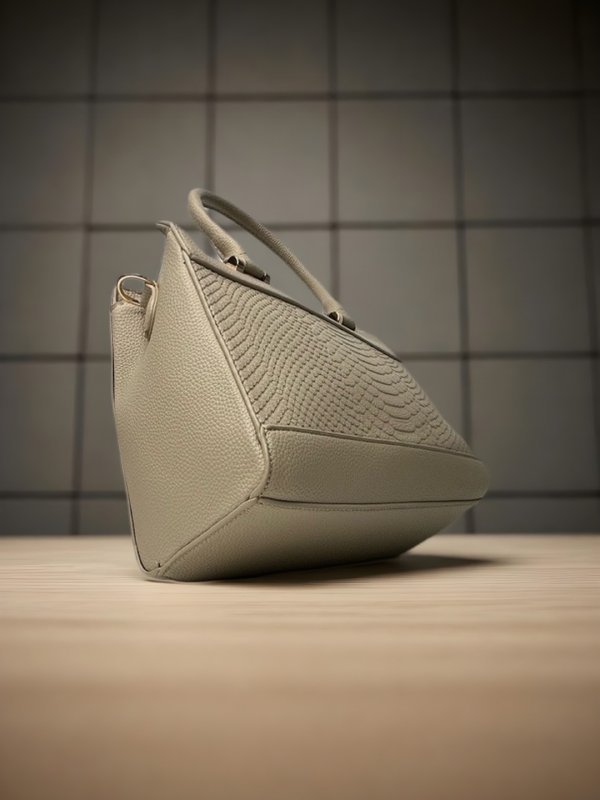 CrossKulture - BlissWear lightweight beige handbag front view placed on a table
