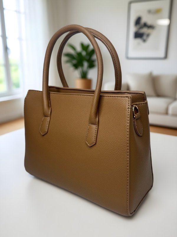 CrossKulture - BlissEdit lightweight brown handbag back view
