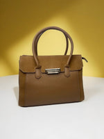 CrossKulture - BlissEdit lightweight brown handbag front view