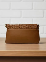 CrossKulture - BlissRadiance lightweight brown handbag back view