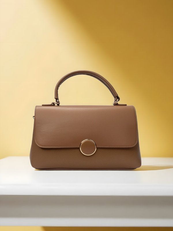 CrossKulture - BlissElite lightweight brown handbag front view