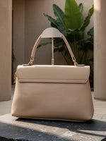 CrossKulture - BlissDelight lightweight beige handbag back view