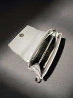 CrossKulture - BlissPearl white handbag interior with zip compartment and storage pockets