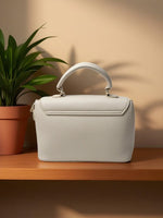 CrossKulture - BlissPearl lightweight white handbag back view