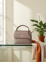 CrossKulture - BlissEase lightweight peach handbag front view