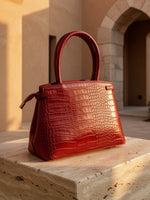 CrossKulture - BlissMode lightweight red handbag back view