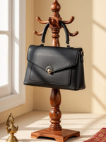 CrossKulture - BlissNoir lightweight black handbag front view