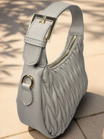 CrossKulture - BlissCalm lightweight grey handbag side view