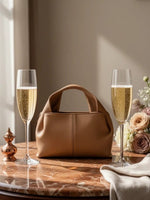 CrossKulture - BlissAura lightweight brown handbag front view