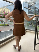DuneWeave Camel Women Broad Fabric Belt