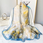 CrossKulture - SummerWhiff long chiffon scarf hanger view