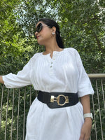 RegalClasp Black Broad Elastic Women Belt