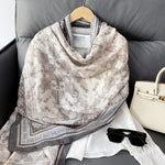 CrossKulture - GreyMatter viscose cotton scarf grey hanger view