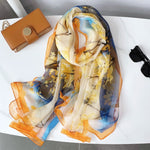 ChicBreeze Long Chiffon Scarf Yellow
