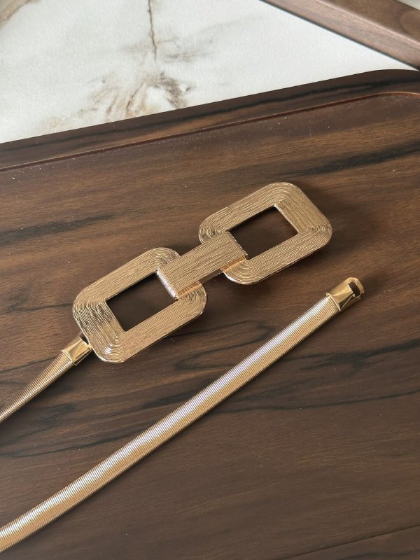 CopperLoop Rose Gold Women Metal Stretchable Belt