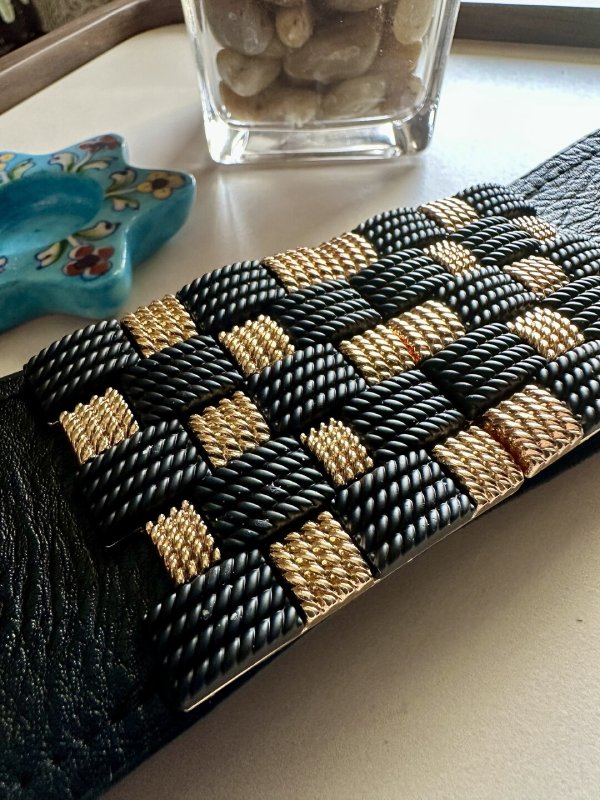 RadiantClasp Black Broad Elastic Women Belt
