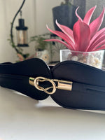 StarlitClasp Brown Broad Elastic Women Belt