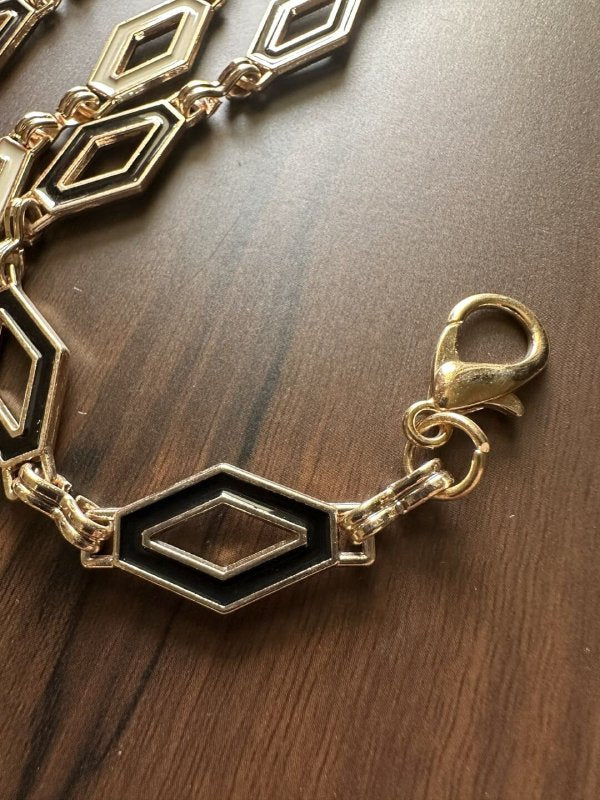 StatementBling Gold Women Metal Bling Belt