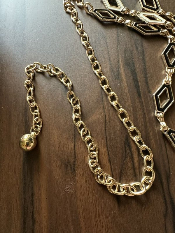 StatementBling Gold Women Metal Bling Belt