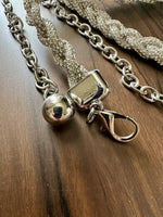 ShimmerBling Silver Women Metal Bling Belt