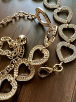 StellarBling Gold Women Metal Bling Belt
