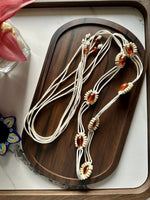 BeadedThreads White Women Beads belt