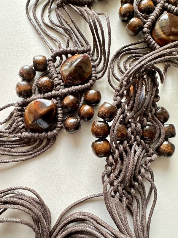 BohoThreads Cocoa Women Beads Belt