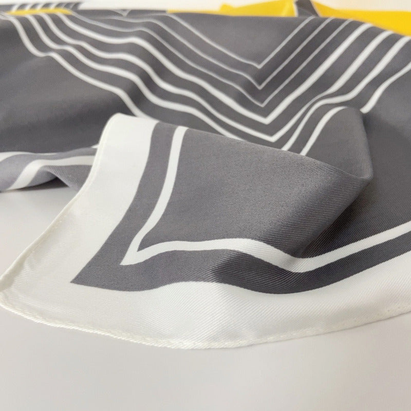 CrossKulture - EarthyTones Satin Twill Scarf Square Maroon edge view