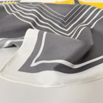 CrossKulture - EarthyTones Satin Twill Scarf Square Maroon edge view