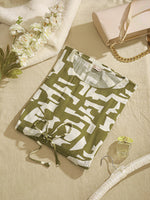 SageStamps - Women's Cotton Linen Feel Kaftan Dress (L-42")