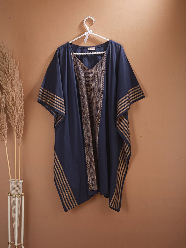 CrossKulture - RegalRadiance - Women's Cotton Kaftan Dress hanger view