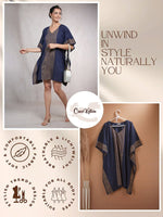 CrossKulture - RegalRadiance - Women's Cotton Kaftan Dress infographic image