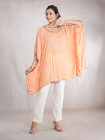 PeachyGrace - Women's Viscose Crepe Kaftan Dress (L-36")