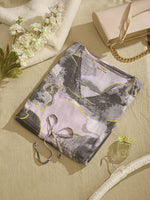 BlushMarble - Women's Cotton Linen Feel Kaftan Dress (L-36")