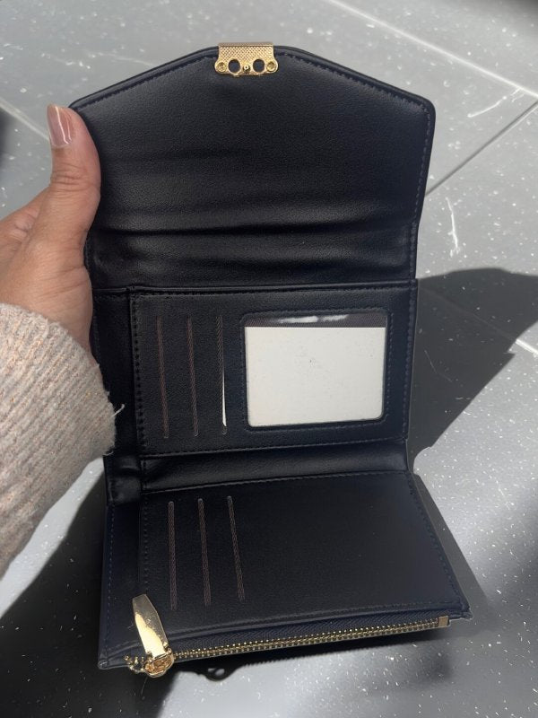 CrossKulture - NoirClutch lightweight Clutch bag open view