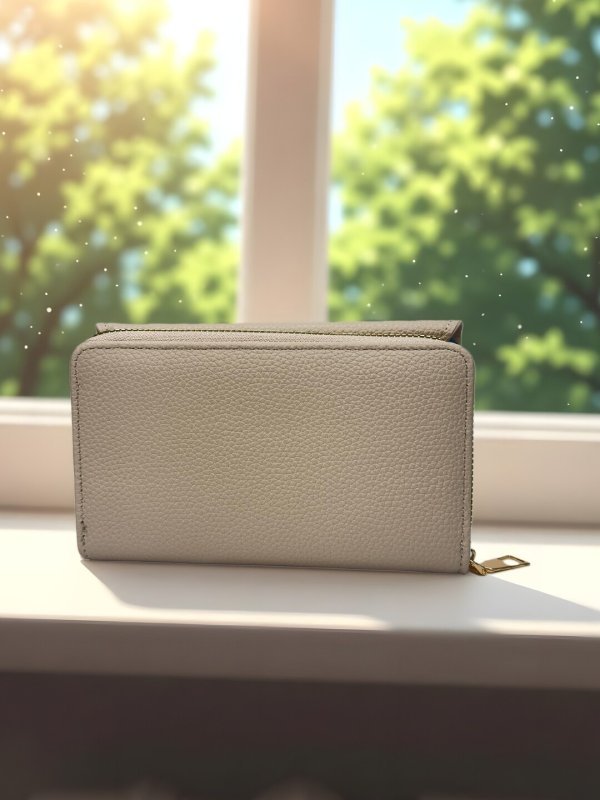 CrossKulture - ApricotClutch lightweight clutch bag back view