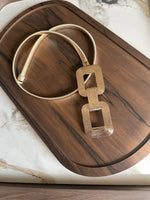 CopperLoop Rose Gold Women Metal Stretchable Belt
