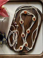 BeadedThreads White Women Beads belt