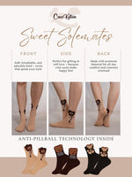 CrossKulture - SoleSnugglers Brown & Beige Crew Socks Combo Pack of 3 infographic image