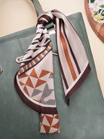 CrossKulture - GraphicalPrism Satin Neck Scarf Brown bag accessories view