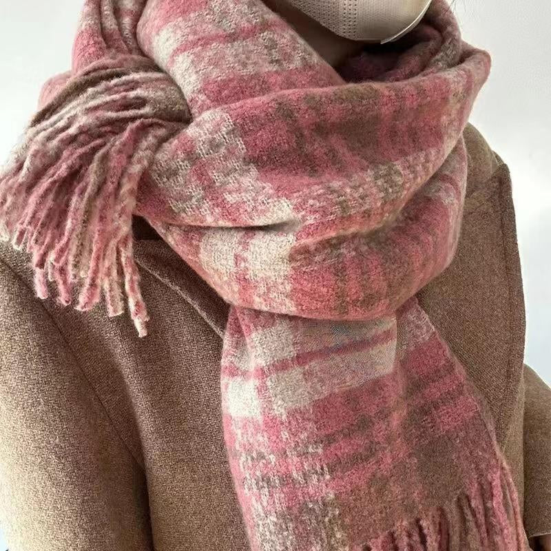 FrostCheck Cashmere Checkered Scarf